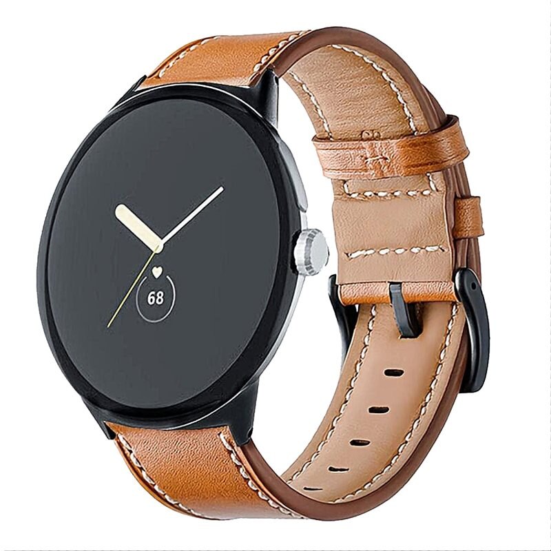 Google Pixel Watch 2 Leren bandje Bruin - Mooi bandje van leer