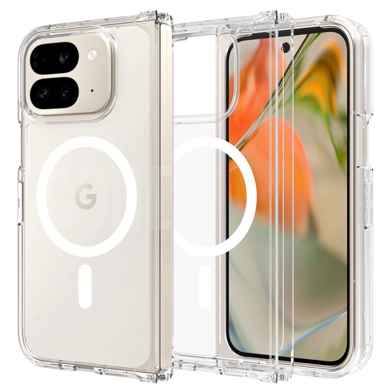 tectTech Hybridcase MagSafe Google Pixel 9 Pro Fold Transparant