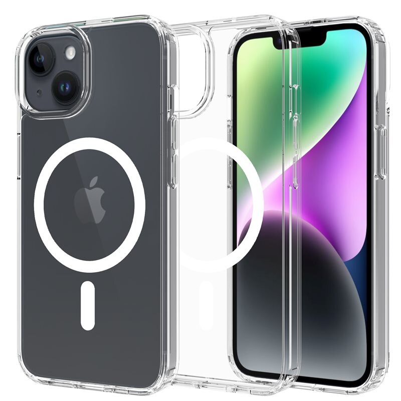 Mobique Hybridcase MagSafe iPhone 14 Transparant