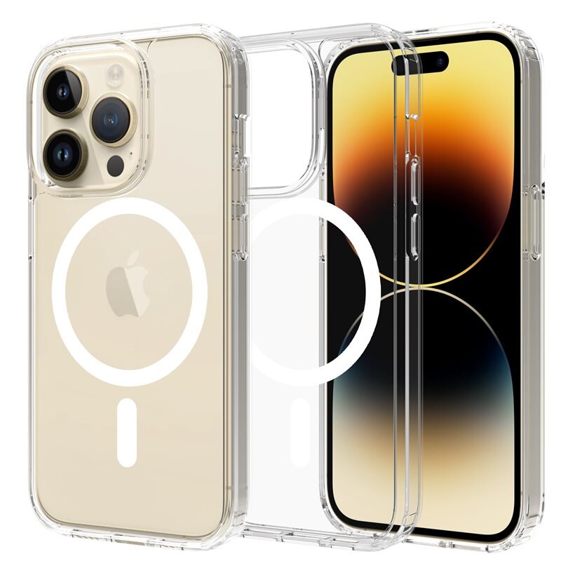 Mobique Hybridcase MagSafe iPhone 13 Pro transparant