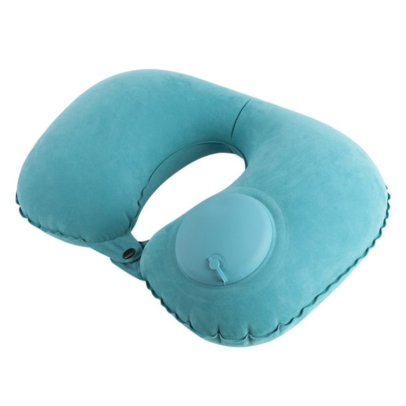 Opblaasbaar nekkussen blauw
