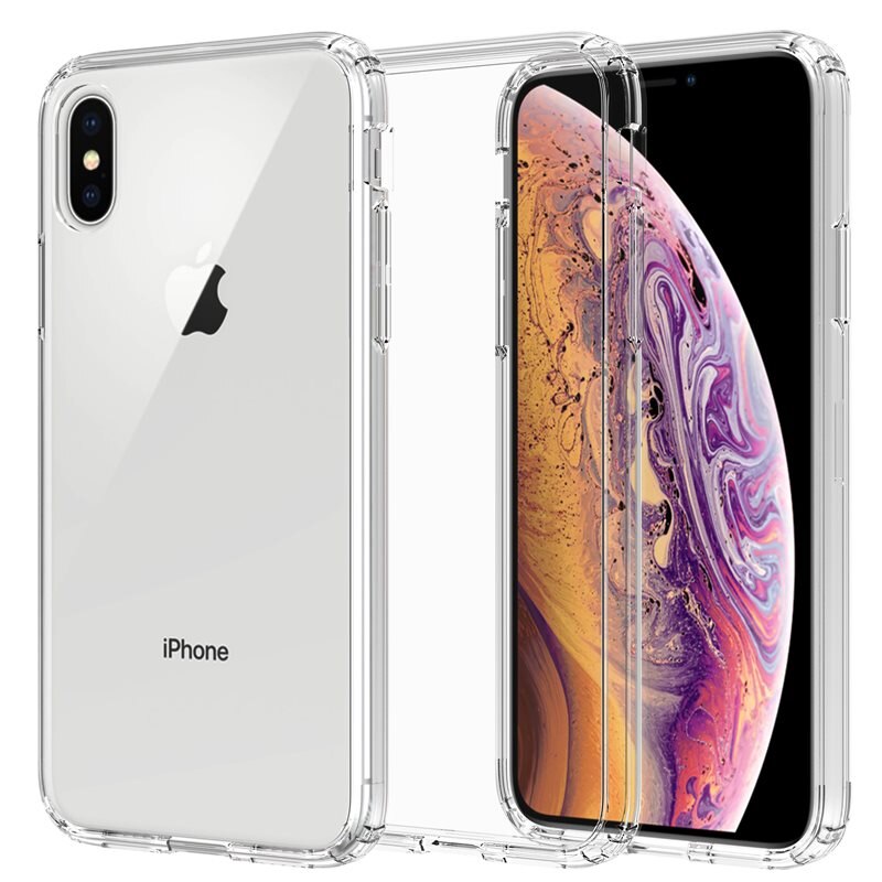 Mobique Hybridcase iPhone X/XS Transparant - Schokbestendig telefoonhoesje