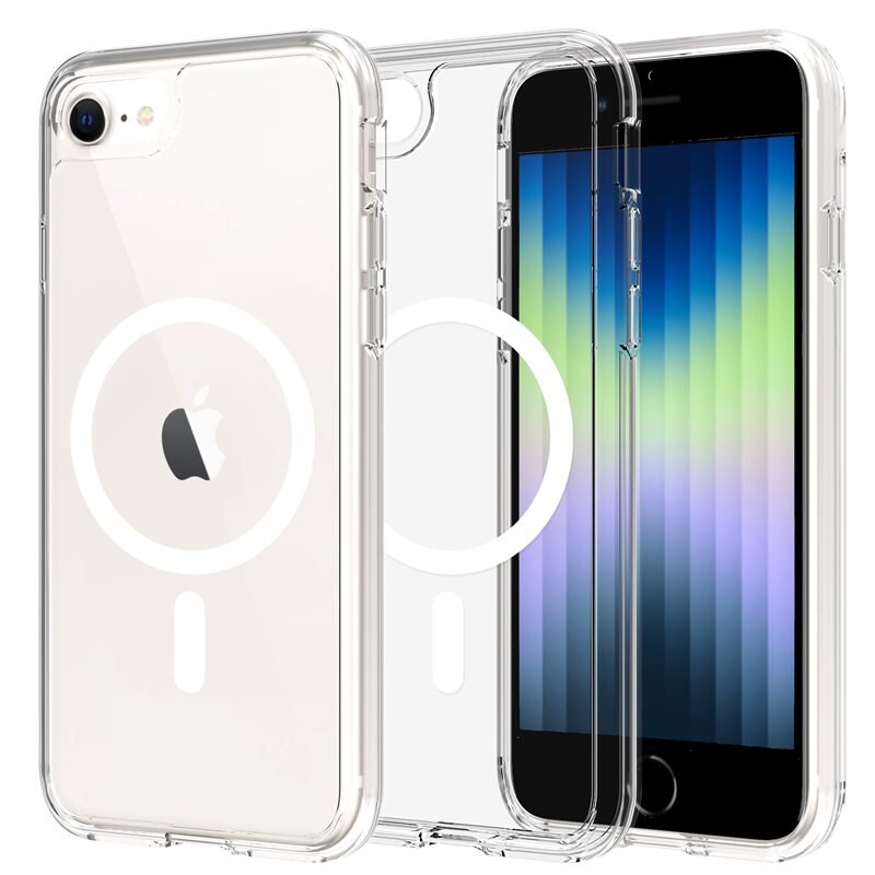 Mobique Hybridcase MagSafe iPhone SE 2022 Transparant