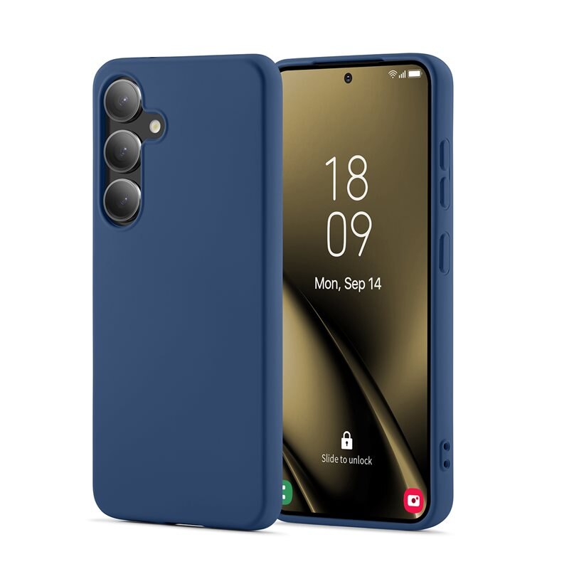 Mobique Samsung Galaxy S25 Plus TPU Case Donkerblauw