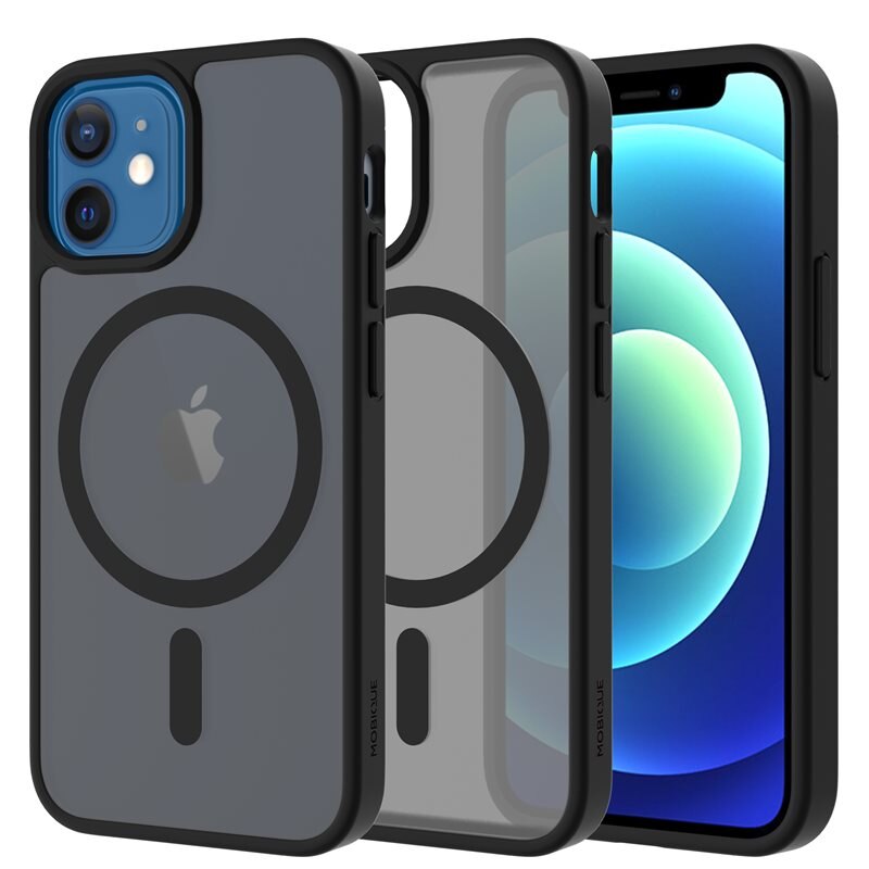 Mobique Magnetic Hybrid Hoesje iPhone 13 Mini Frosted Black