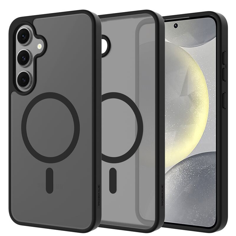 Mobique Magnetic Hybrid Hoesje Samsung Galaxy S25 FE Frosted Black