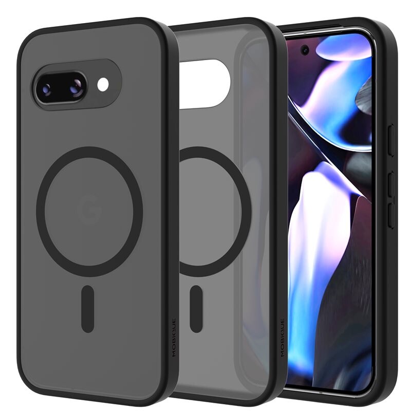 Mobique Magnetic Hybrid Hoesje Google Pixel 9a Frosted Black