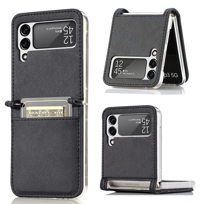 tectTech Slim Card Wallet Samsung Galaxy Z Flip 4 Zwart
