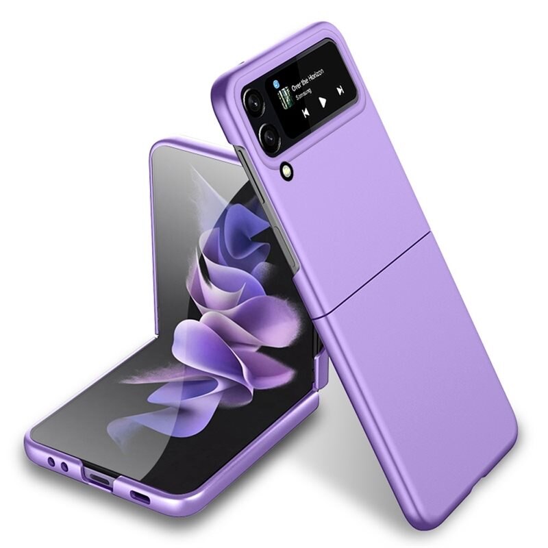 Samsung Galaxy Z Flip 4 Hardcase Gummicoating Paars