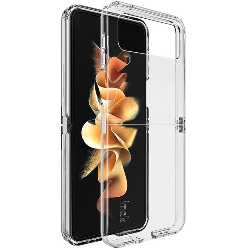 Imak TPU Case Samsung Galaxy Z Flip 4 Transparant - Eenvoudig schokbestendig hoesje