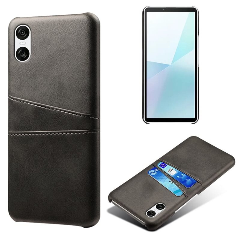 tectTech Card Slots Case Sony Xperia 10 VI Zwart - Telefoonhoesje met pasjeshouder