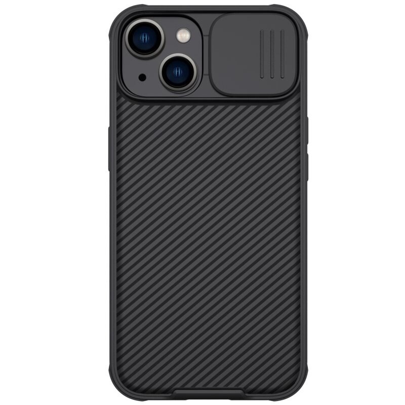 Nillkin CamShield Case iPhone 14 Plus Zwart - Hoesje met ingebouwde camerabescherming