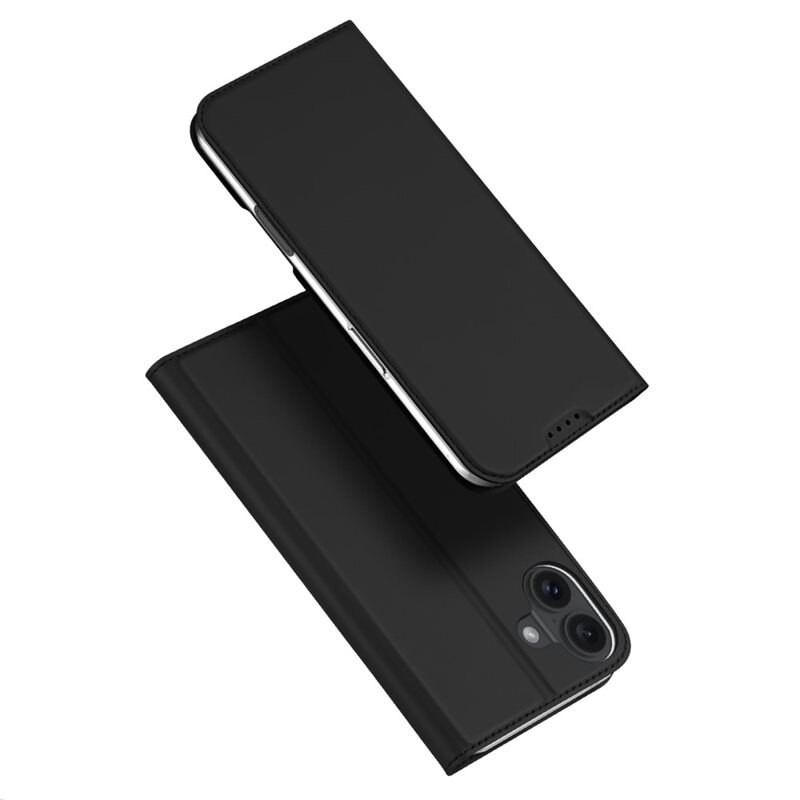 Dux Ducis Skin Pro Series iPhone 16 - Zwart - Dun telefoonhoesje met pasjeshouder