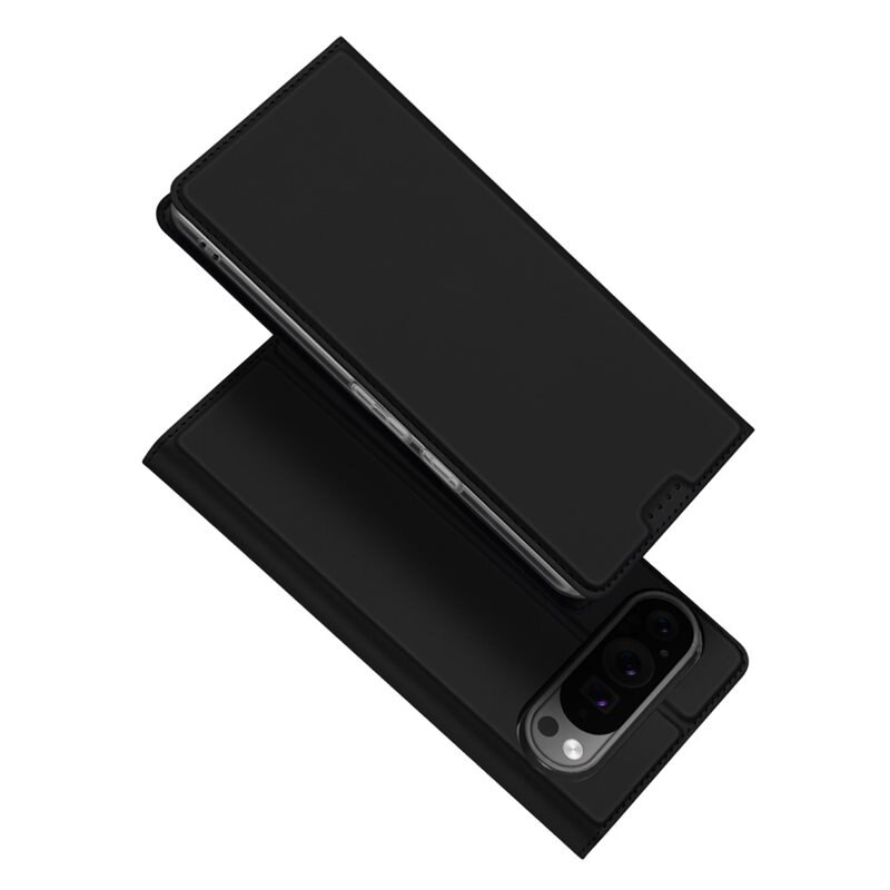 Dux Ducis Skin Pro Series Google Pixel 9 Pro XL - Zwart - Dun telefoonhoesje met pasjeshouder