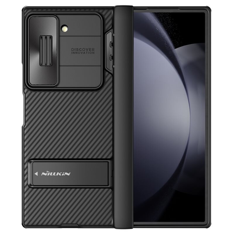 Nillkin Nillkin Fold Hoesje met Camera Protector en Kickstand Samsung Galaxy Z Fold 6 zwart