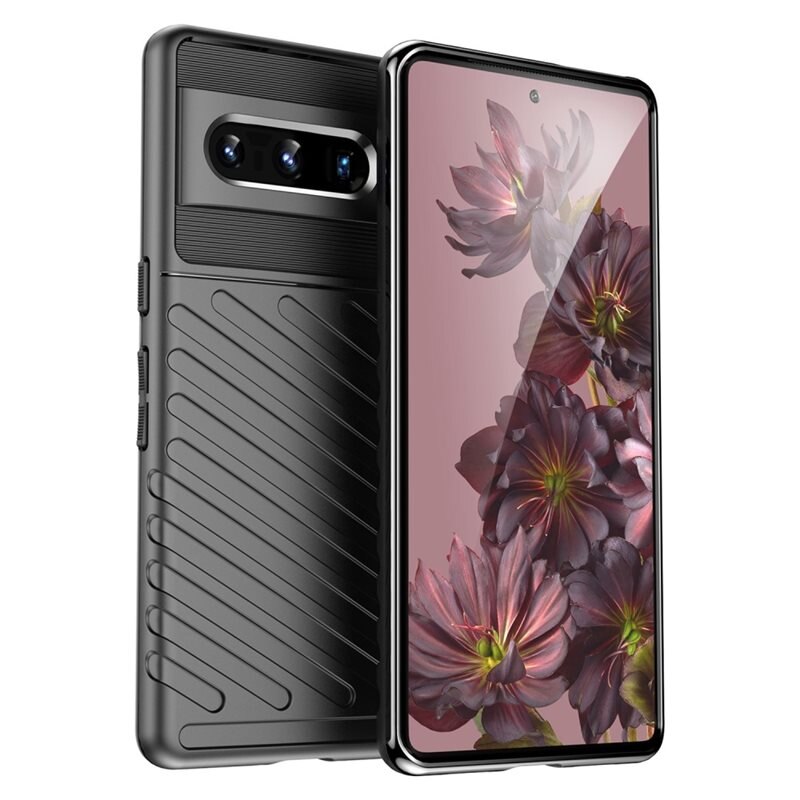 Google Pixel 7 Pro Thunder TPU Case Zwart - Telefoonhoesje - Beschermhoesje