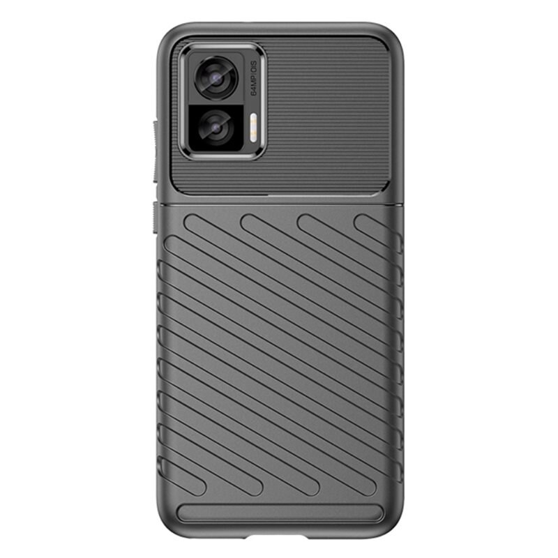 Motorola Edge 30 Neo Thunder TPU Case Zwart - Telefoonhoesje - Beschermhoesje