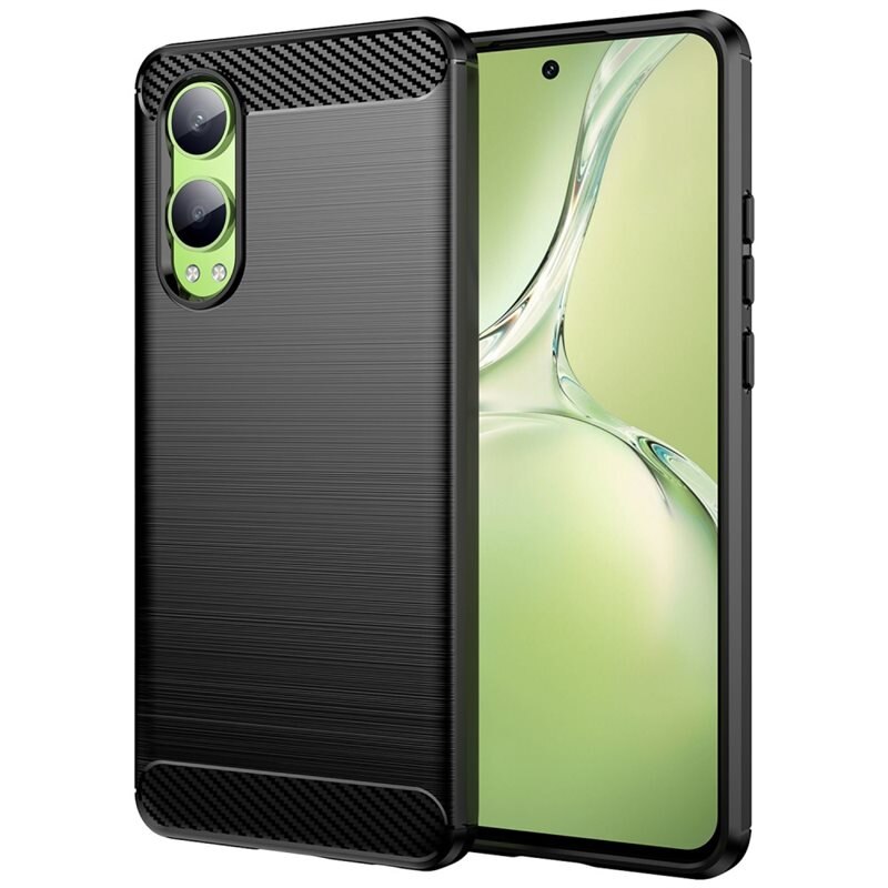 tectTech Hoesje TPU Brushed OnePlus Nord CE 4 Lite Zwart - Telefoonhoesje met stijlvol ontwerp
