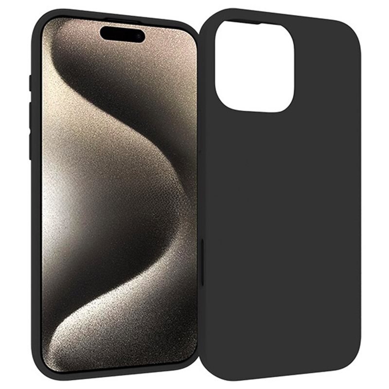 tectTech TPU Case iPhone 16 Pro Max Zwart - Betaalbaar telefoonhoesje van goede kwaliteit