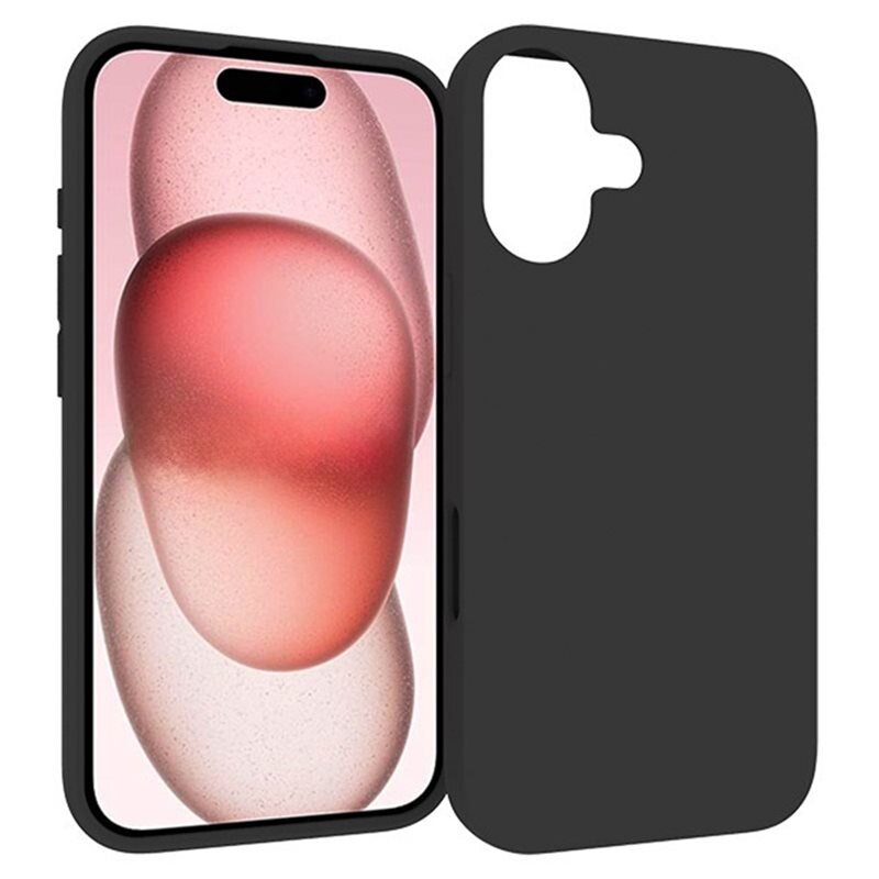 tectTech TPU Case iPhone 16 Plus Zwart - Betaalbaar telefoonhoesje van goede kwaliteit