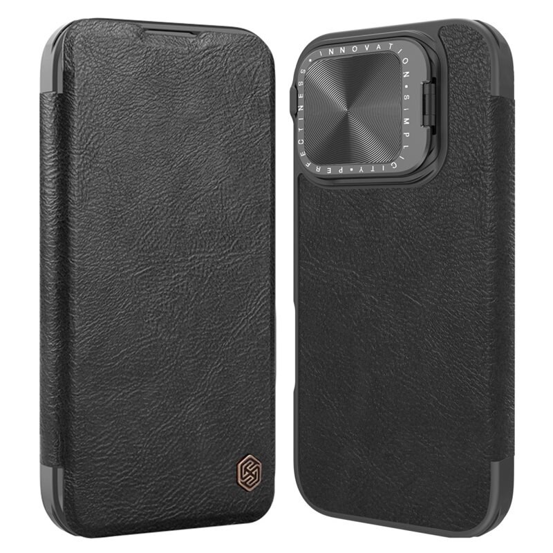 Nillkin Qin Prop iPhone 16 Pro Max zwart