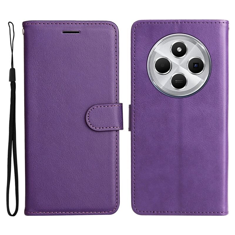 Xiaomi Redmi 14C Bookcover hoesje paars - Telefoonhoesje met plek voor pasjes en briefgeld