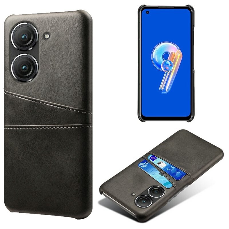 tectTech Card Slots Case Asus ZenFone 9 Zwart - Telefoonhoesje met pasjeshouder