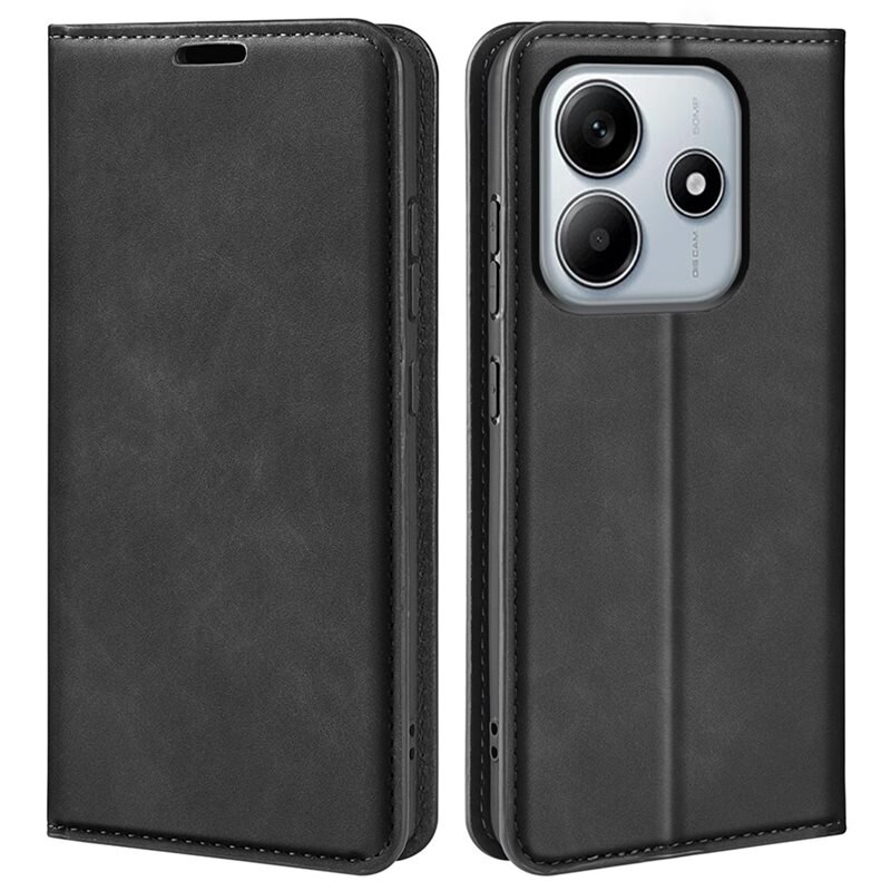 Xiaomi Redmi Note 14 5G Slim Smartphonehoesje Zwart - Portemonneehoesje in slank ontwerp