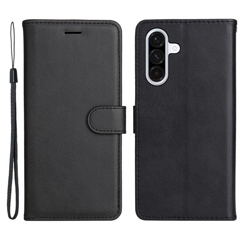 Samsung Galaxy A36 Bookcover hoesje zwart - Telefoonhoesje met plek voor pasjes en briefgeld