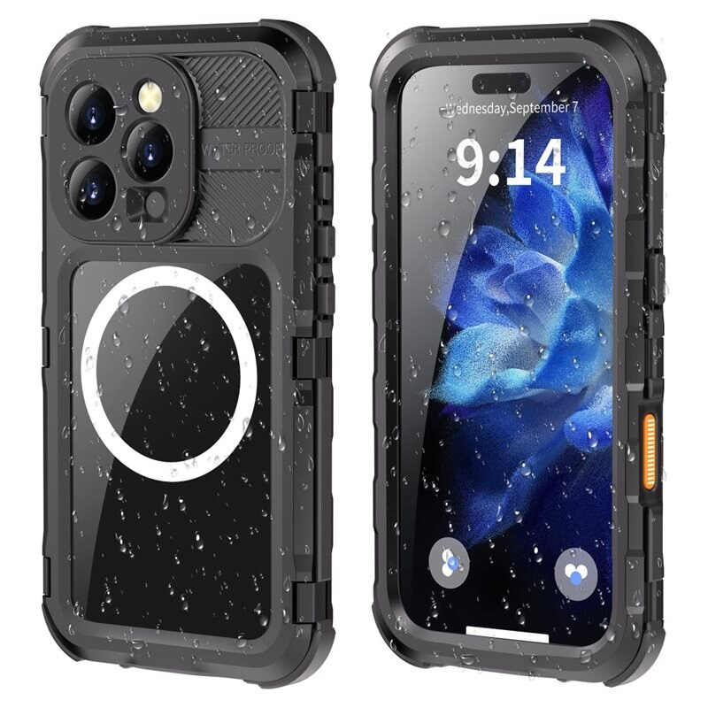SHELLBOX iPhone 16 Pro Waterdichte Case MagSafe transparant