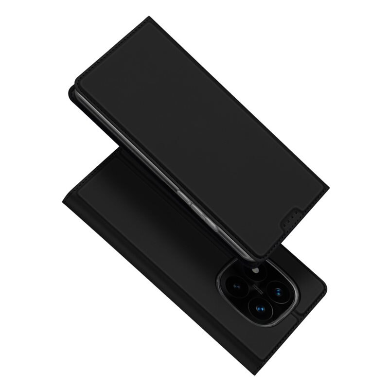 Dux Ducis Skin Pro Series Xiaomi Redmi Note 14 Pro Plus - Zwart - Dun telefoonhoesje met pasjeshouder