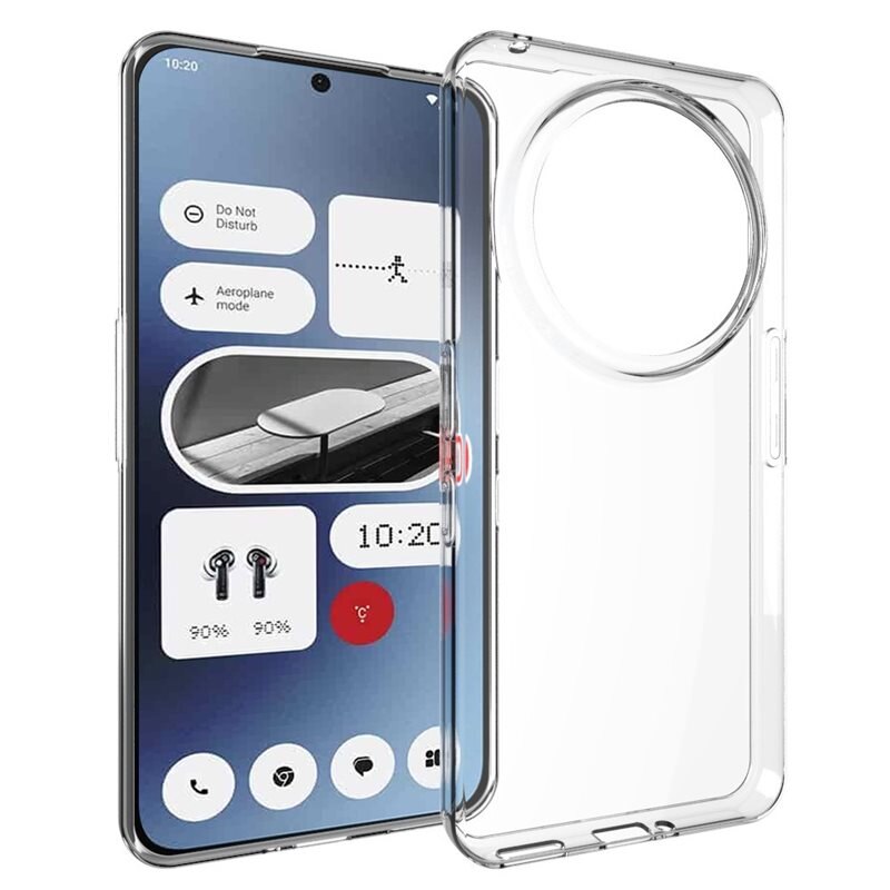 tectTech TPU Case Nothing Phone 3a Pro Transparant - Betaalbaar telefoonhoesje van goede kwaliteit