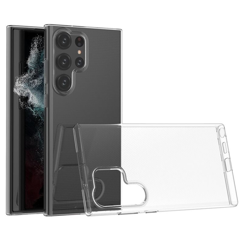 tectTech TPU Case Samsung Galaxy S23 Ultra Transparant - Betaalbaar telefoonhoesje van goede kwaliteit