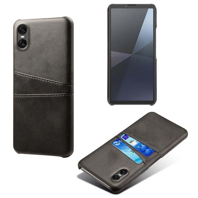 tectTech Card Slots Case Sony Xperia 10 VII Zwart - Telefoonhoesje met pasjeshouder