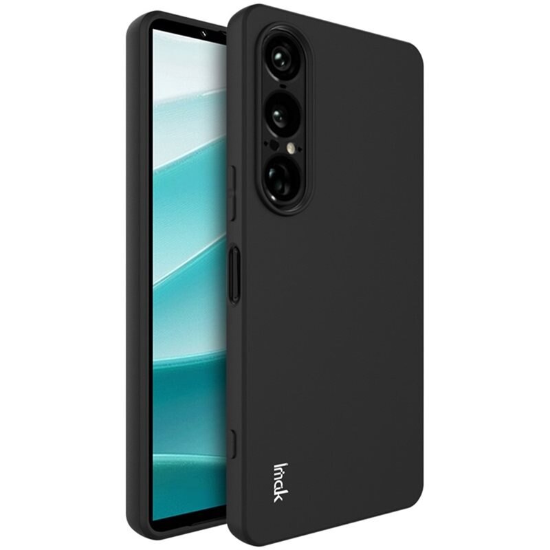 Imak Frosted TPU Case Sony Xperia 1 VII zwart - Telefoonhoesje - Beschermhoesje