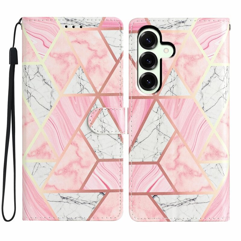 Samsung Galaxy A26 Smartphonehoesje roze marmer