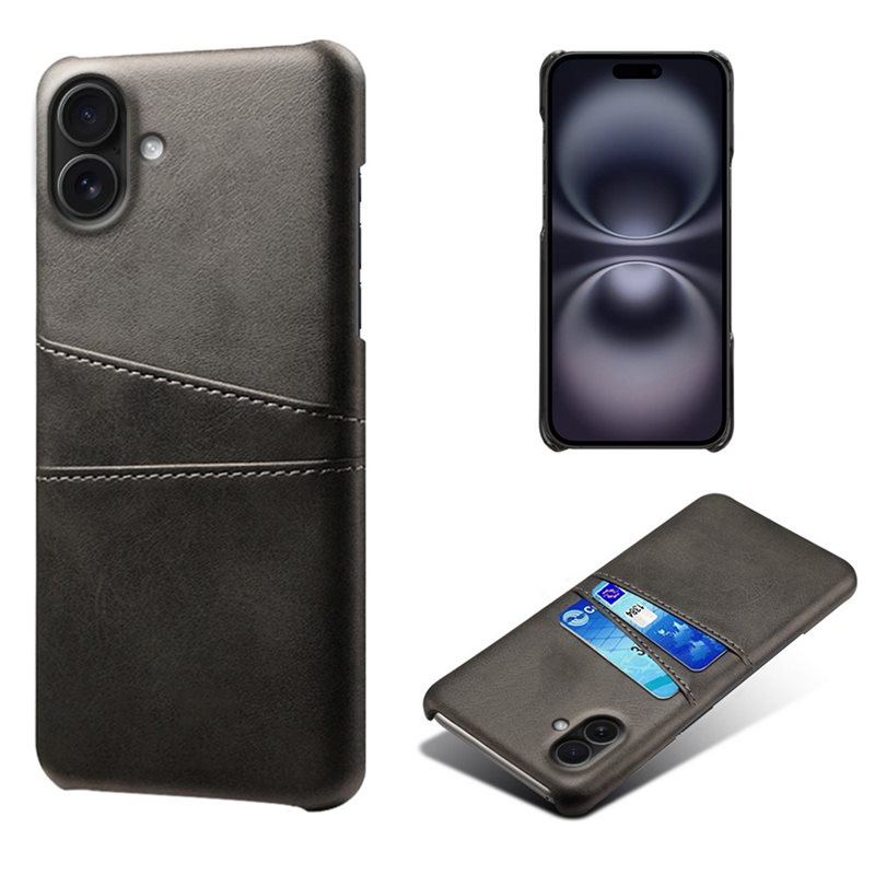 tectTech Card Slots Case iPhone 17 Zwart - Telefoonhoesje met pasjeshouder