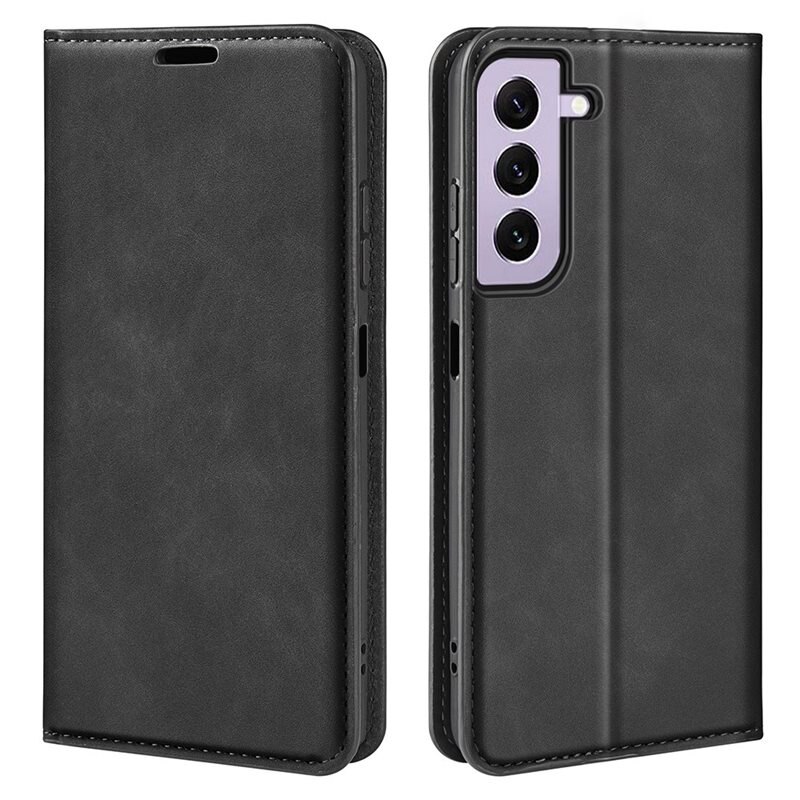 Samsung Galaxy S23 Slim Smartphonehoesje Zwart - Portemonneehoesje in slank ontwerp