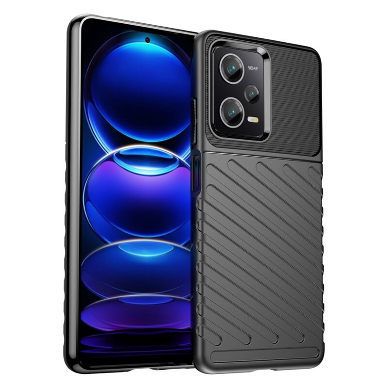Xiaomi Redmi Note 12 Pro 5G Thunder TPU Case zwart - Telefoonhoesje - Beschermhoesje