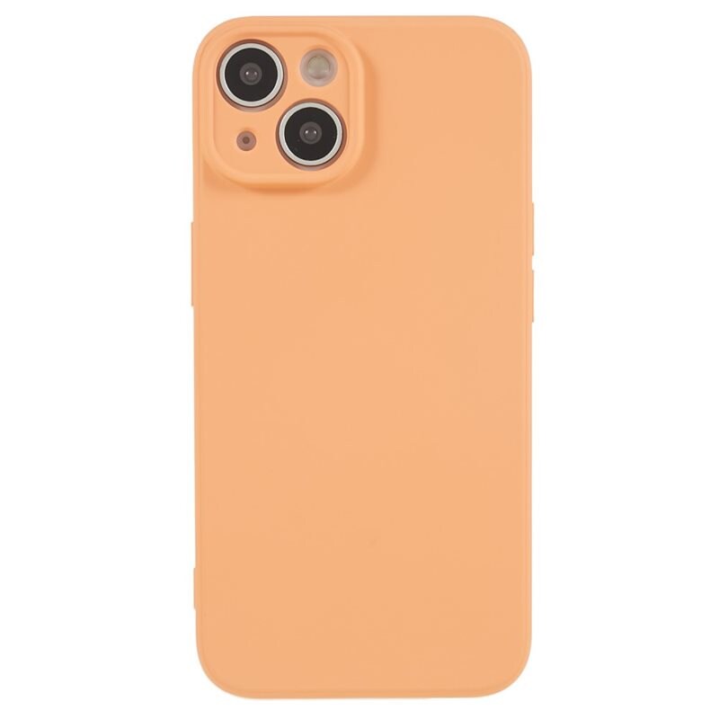 iPhone 14 Schokbestendige TPU Case Oranje - Stijlvol hoesje in leuke kleur