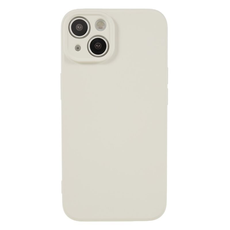 iPhone 15 Schokbestendige TPU Case Beige - Stijlvol hoesje in leuke kleur