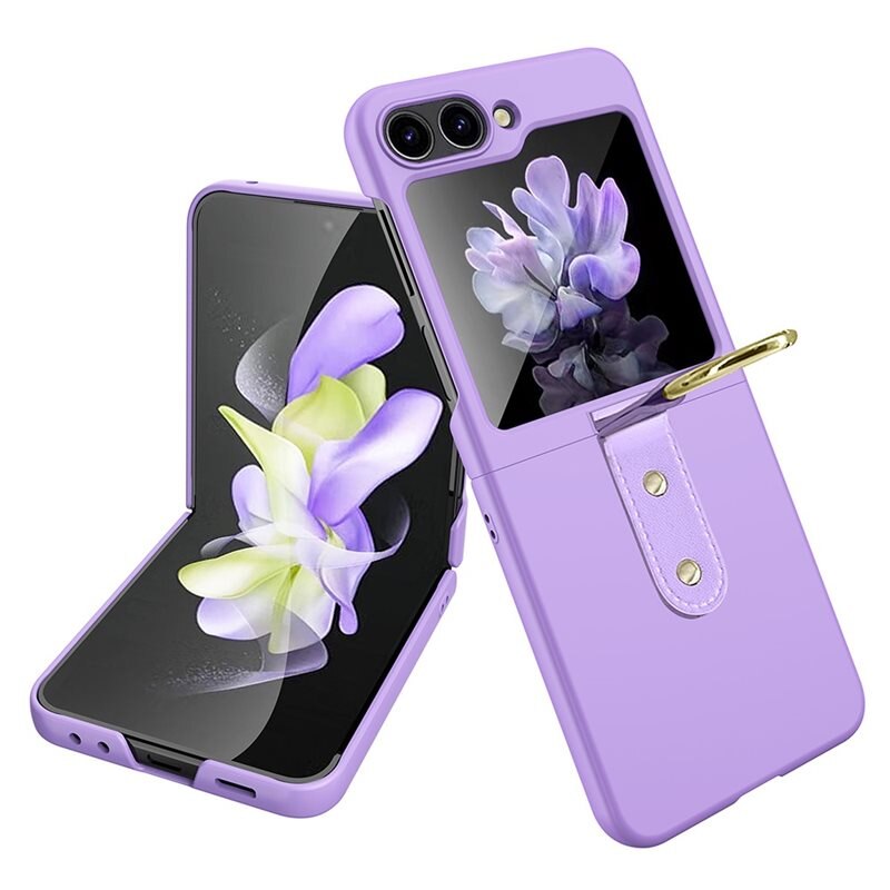 Samsung Galaxy Z Flip 6 Hoesje met ringhouder paars