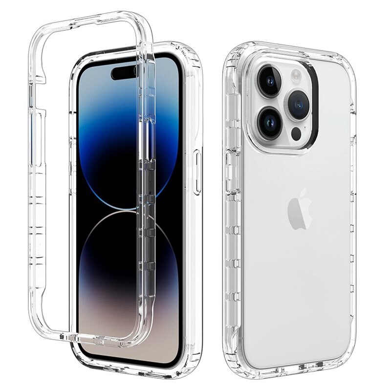 iPhone 15 Pro Full Cover Case Transparant - 360 telefoonhoesje in twee delen