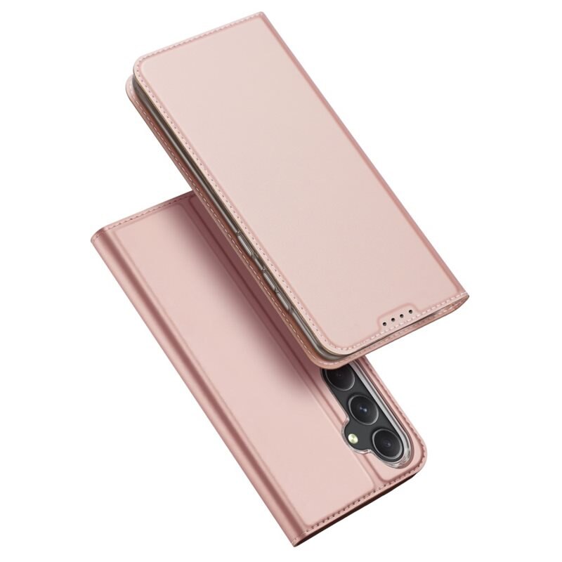 Dux Ducis Skin Pro Series Samsung Galaxy S23 FE - Rosé goud - Dun telefoonhoesje met pasjeshouder