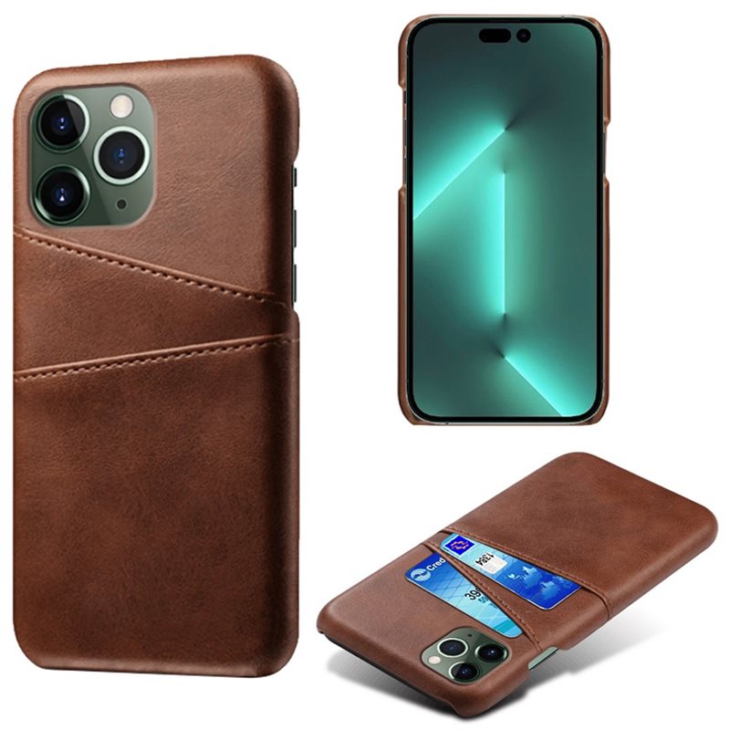 tectTech Card Slots Case iPhone 16 Pro Max Bruin - Telefoonhoesje met pasjeshouder