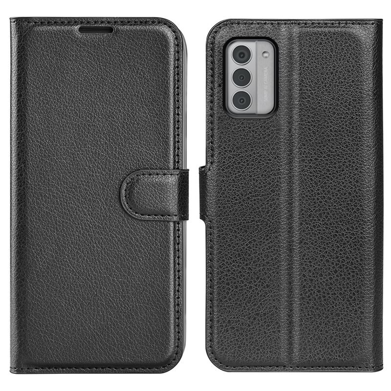 Nokia G42 Smartphonehoesje Zwart - Portemonneehoesje met kaartvak en ingebouwde standaardfunctie
