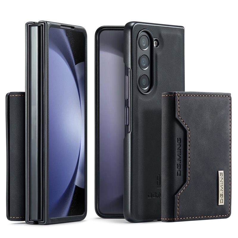DG.MING Magnetic Card Slots Case Samsung Galaxy Z Fold 7 Black