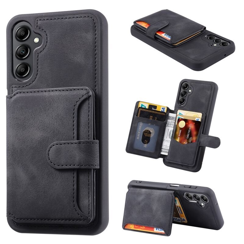 Samsung Galaxy S23 FE RFID blocking Multi-slot Hoesje zwart - Hoesje met ingebouwde portemonnee, RFID-bescherming