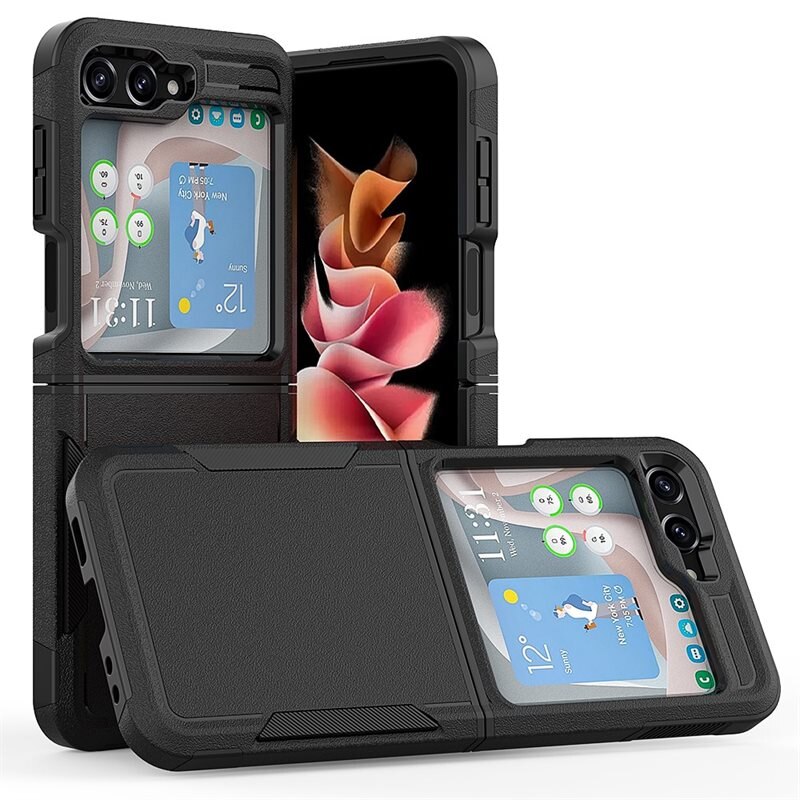 tectTech Samsung Galaxy Z Flip 5 Off-road Hybridcase zwart