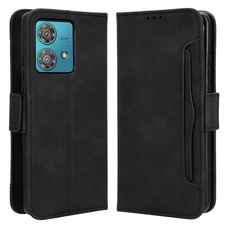 Motorola Edge 40 Neo Multi Bookcover hoesje zwart - Telefoonhoesje - Plek voor pasjes en briefgeld, contant geld